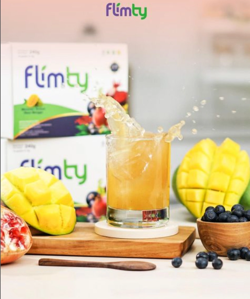 Flimty Bandung - Fiber BPOM 1 Box [16 Sachet] 16 Sachet Mangga