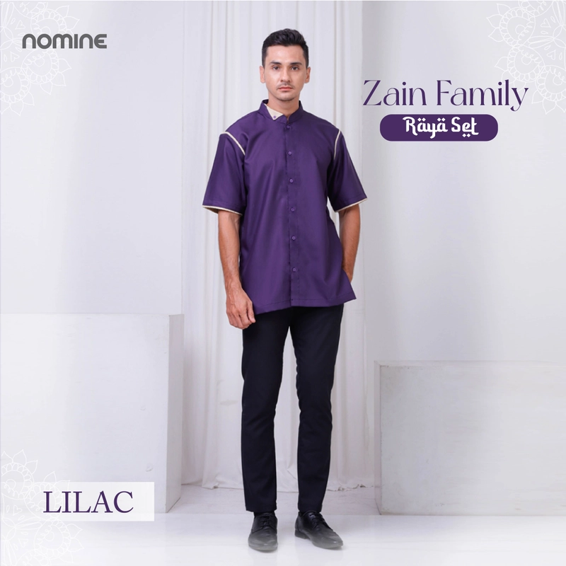 Product image Nomine - Koko - Zain Family Dad - Lengan Pendek S Lilac