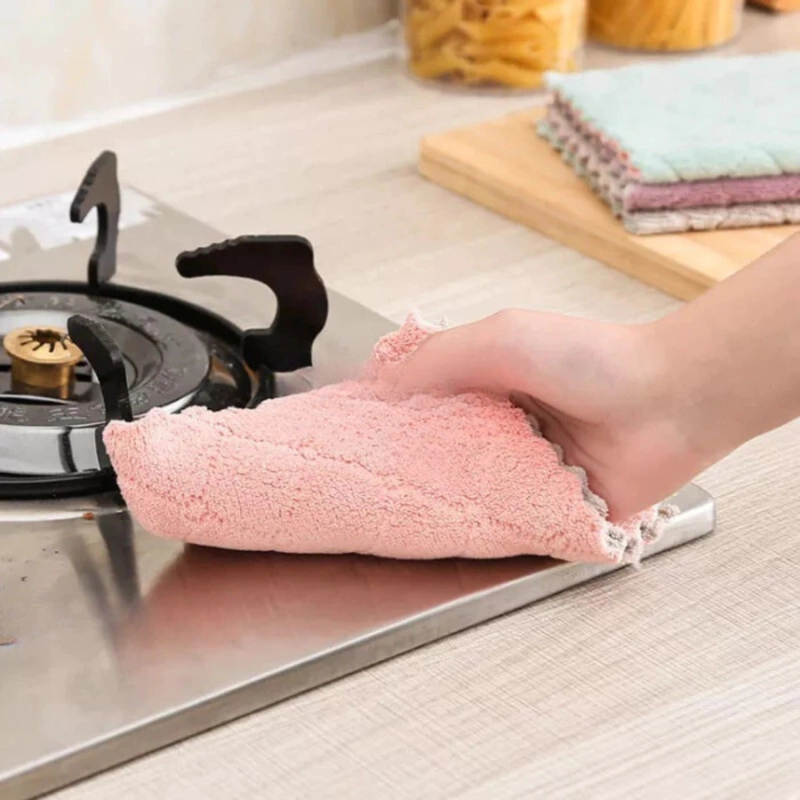 Product image KAMJE Kain Lap Meja Piring Serbet Dapur Microfiber Anti Minyak Kitchen Towel Serbaguna KMJ025 KMJ025 21x14 CM