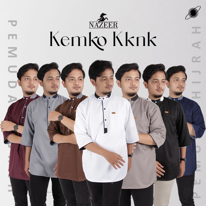 Product image Nazeer - Kemeja Koko Pria Kemko KKNK M Black