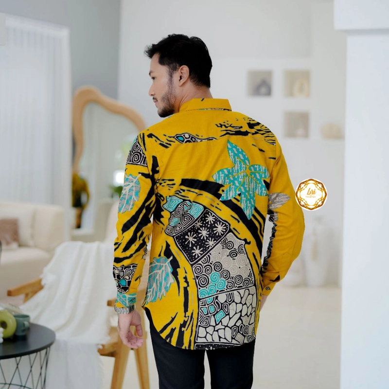 Product image Rambe Batik Indonesia - Couple Tunik Aprilia Terbaru Modern dan Exclusive Kemeja Saja Size M Aprilia