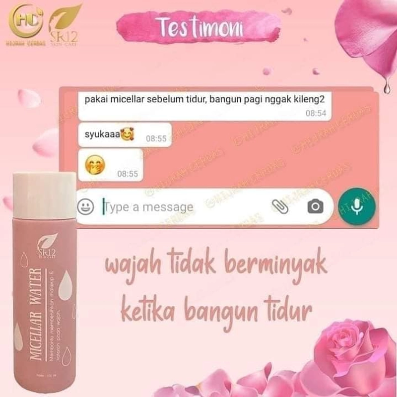 Product image SR12 Micellar Water Membersihkan Kulit Dari Kotoran Dan Makeup Tanpa Dibilas 100 ml Micellar Water