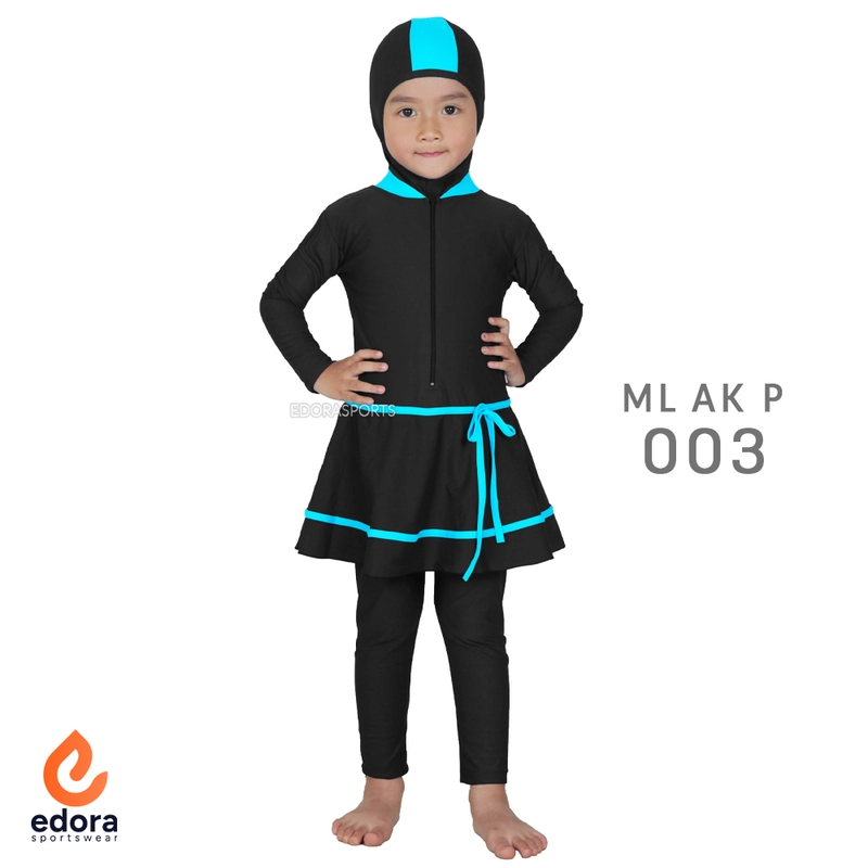 Product image EDORASPORTSWEAR - Baju Renang Muslimah Anak TK Edora ML AK P L ML AK P 003