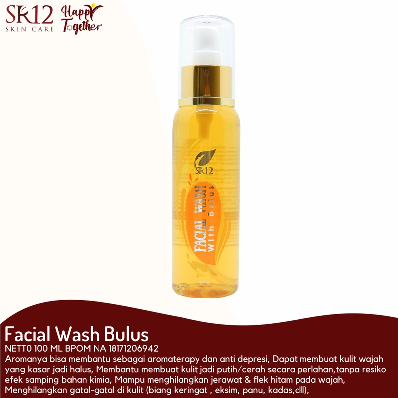 Product image SR12 Facial Wash Bulus Mencerahkan Dan Mengontrol Kulit Berminyak 100 ml Fw Bulus