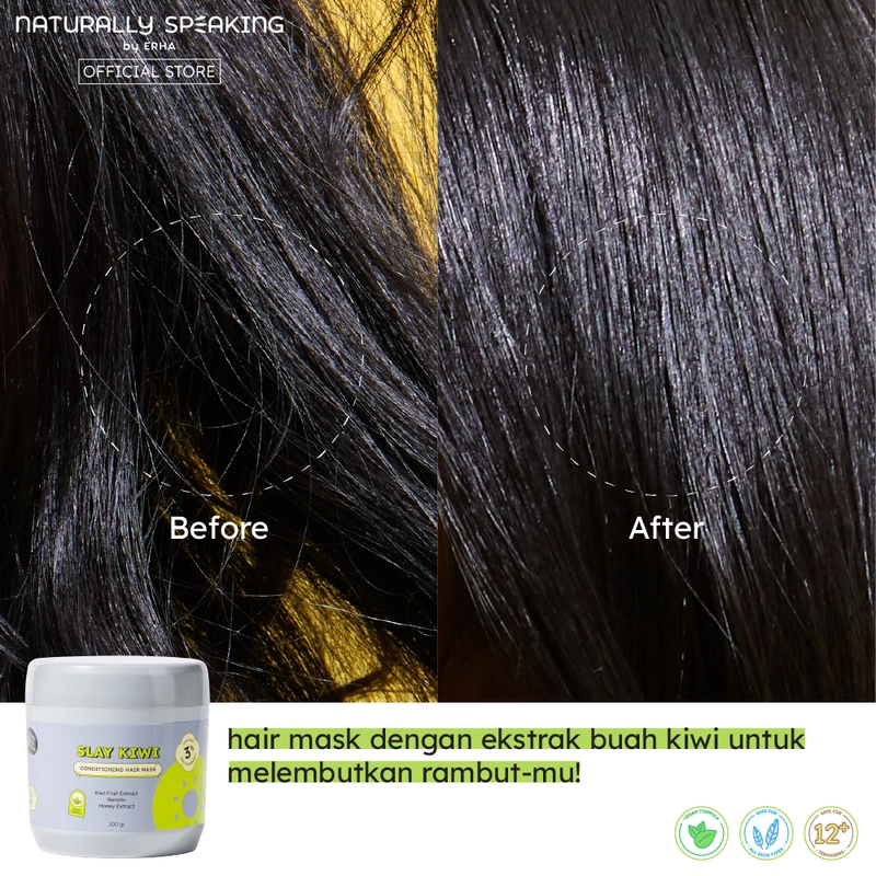 Product image Naturally Speaking By Erha - Slay Kiwi Conditioning Hair Mask 200gr Hair Mask
