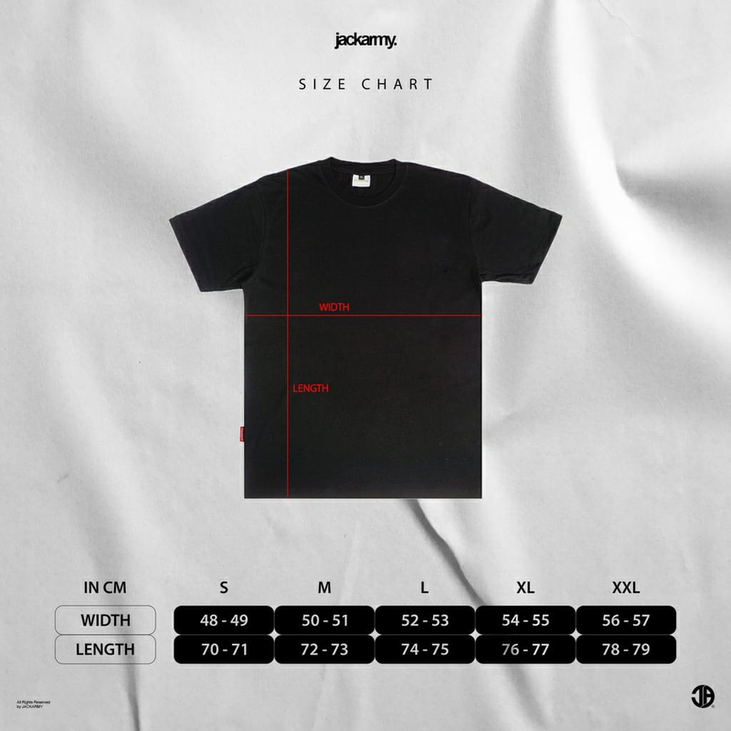 Product image Jackarmy - Tshirt Smiley Cott 24s S HITAM