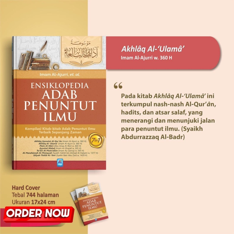 Product image Pustaka Arafah - Ensiklopedia Adab Penuntut Ilmu HC Hardcover