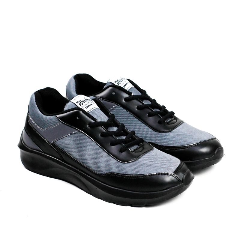 Product image Working Shoes - NEW ARRIVAL SEPATU FASHION KASUAL PRIA C-06 WORKING STYLISH KEKINIAN 41 Abu Hitam