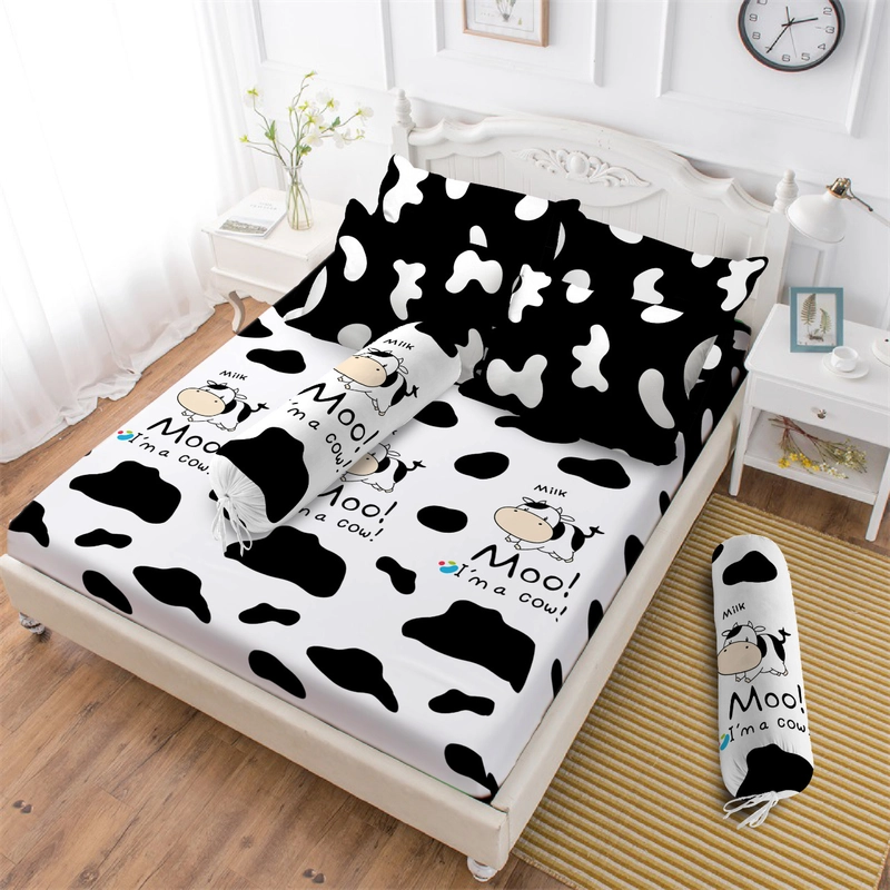 Product image Rosanna - Sprei Vito Disperse Motif Finn Daniel Avocado Kittens Moo Circus Julian Seruni Single 120x200 Moo