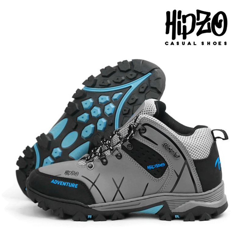 Product image Hipzo - HIPZO Sepatu Gunung Unisex M078 Hiking Boots Anti slip Outdoor 41 ABU ABU