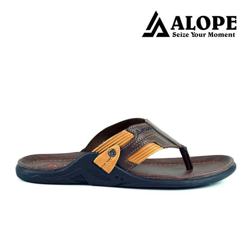 Product image ALOPE OFFICIAL - BUY 1 GET 1 SANDAL ALOPE SANDAL PRIA JAPIT H 03 SIZE DEWASA READY 39 SAMPAI 43 40 Coklat tua