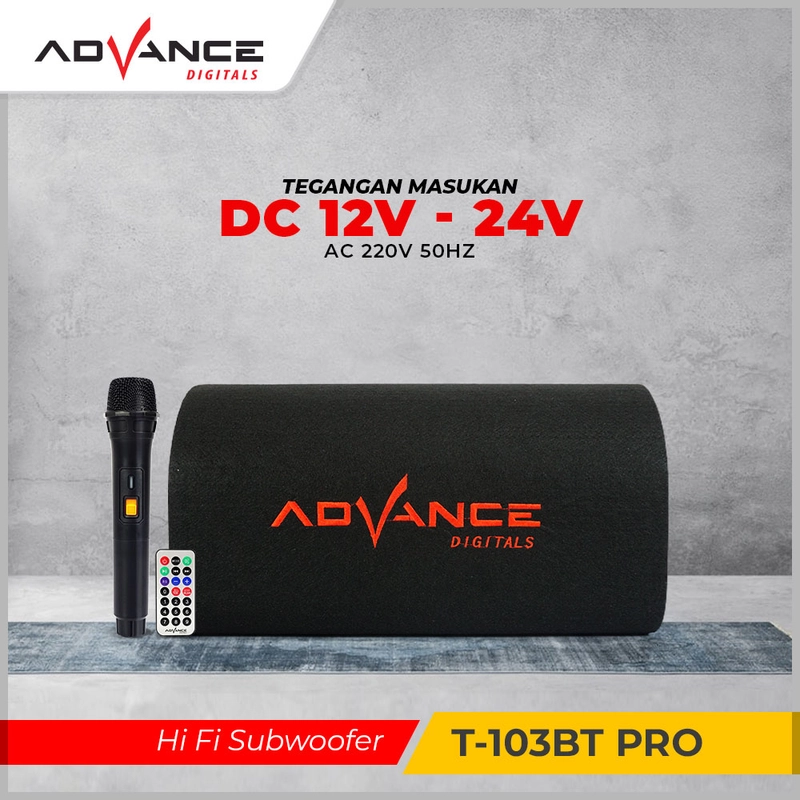 Product image Advance Digitals Indonesia - Subwoofer Bluetooth Speaker T103BT-Pro Suara Bass Super & Fitur Karaoke - Default