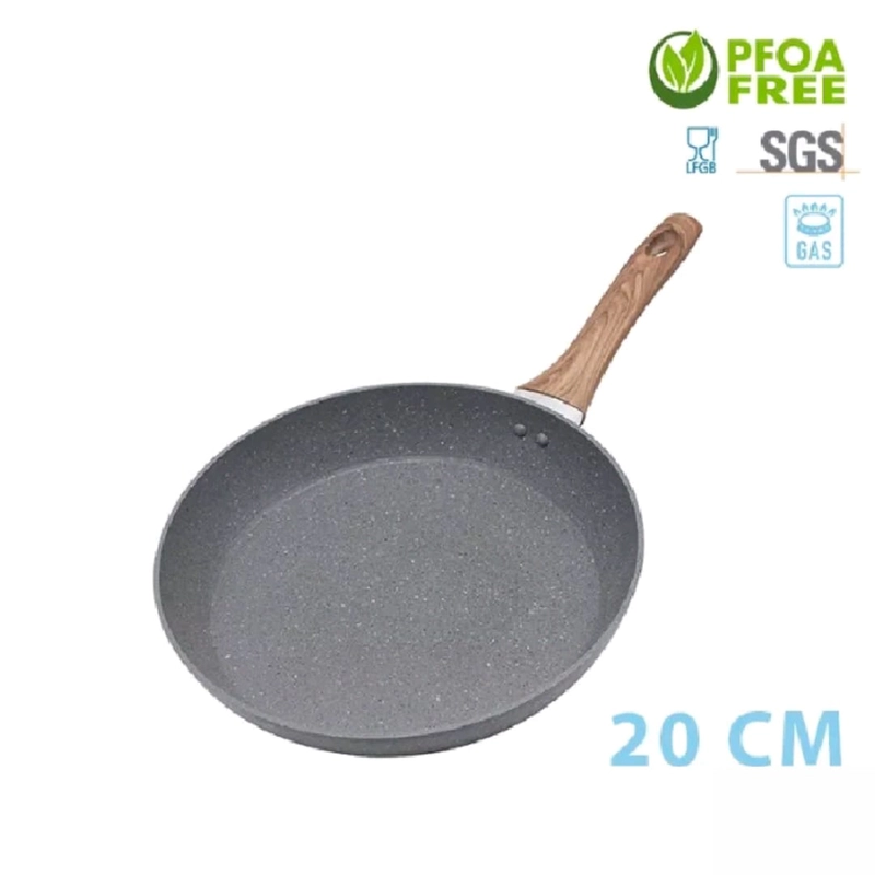 Product image Fafa Store 20 - Wajan Penggorengan Frypan Anti Lengket Marble Granit Abu Frypan 20 cm