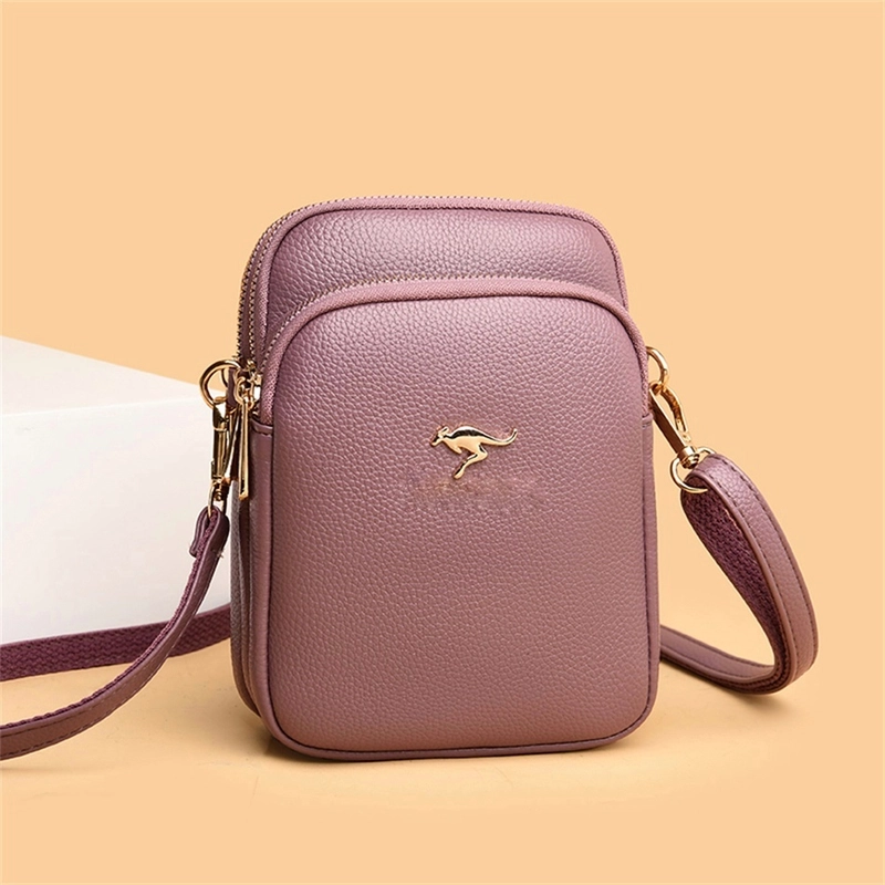 Product image HANY SLING BAG - Tas Mini Selempang Wanita Hany Bahan Semikulit (Sintesis) Banyak Saku Banyak Warna Small Pink_Salem