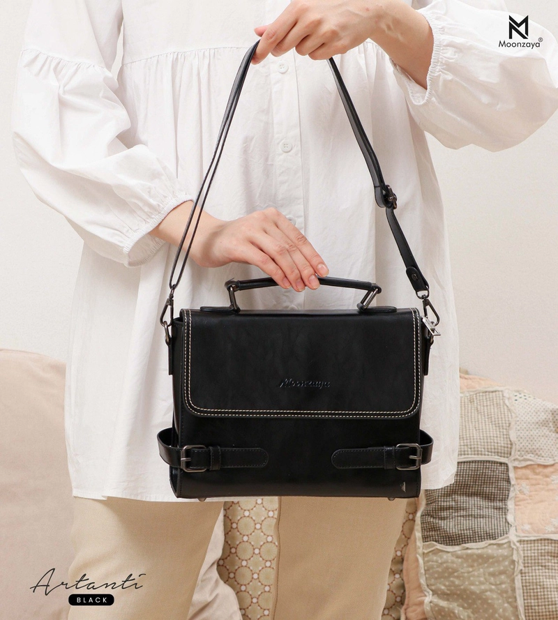 Moonzaya - TAS WANITA ARTANTI BAG BY MOONZAYA ARTANTI BLACK