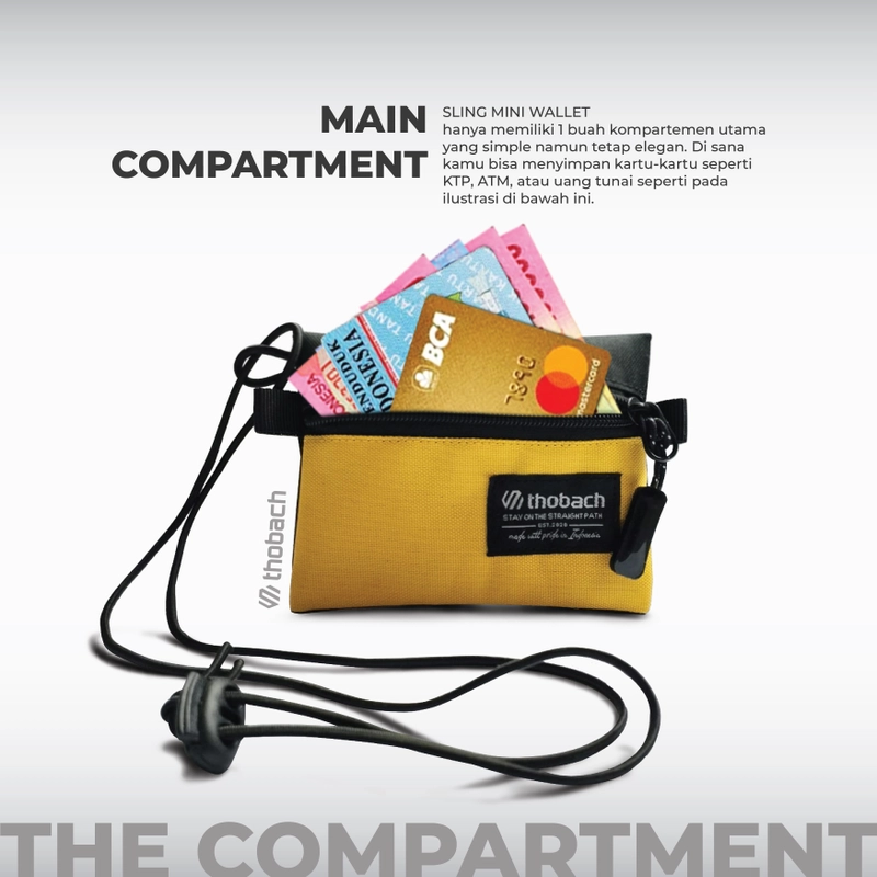 Product image Thobach official - THOBACH Sling Pouch WALLET ALL SIZE YELLOW