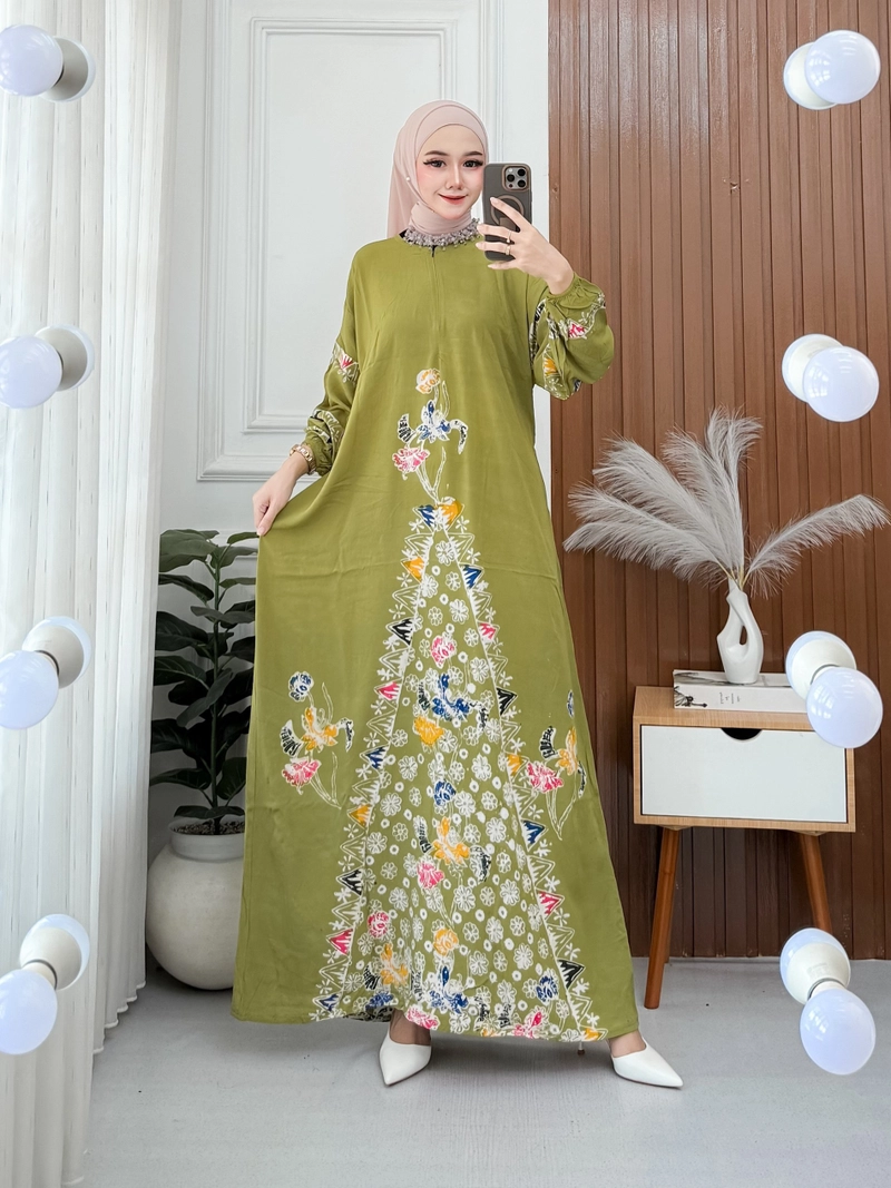 Product image Batik Ayodha - GAMIS CAP GISEL ALLSIZE JUMBO LD 122CM Allsize A