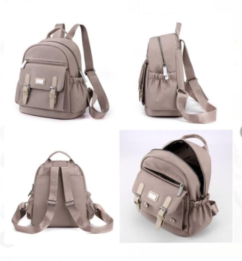 Product image CBL - Ransel NATHAN - Tas Ransel Backpack Wanita Waterproof Bahan Nilon Medium Hitam
