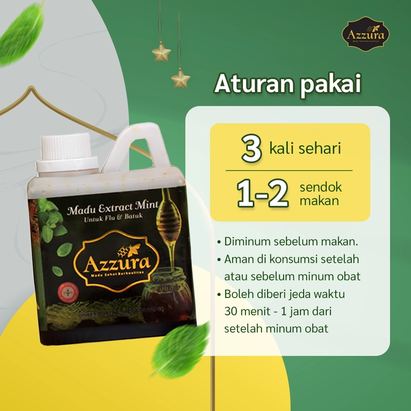Product image Madu Azzura - Madu Extract Mint 300 gr