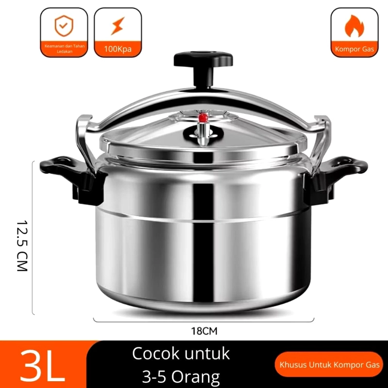 Product image Alcante - Panci Presto allumunium 3 liter stainless