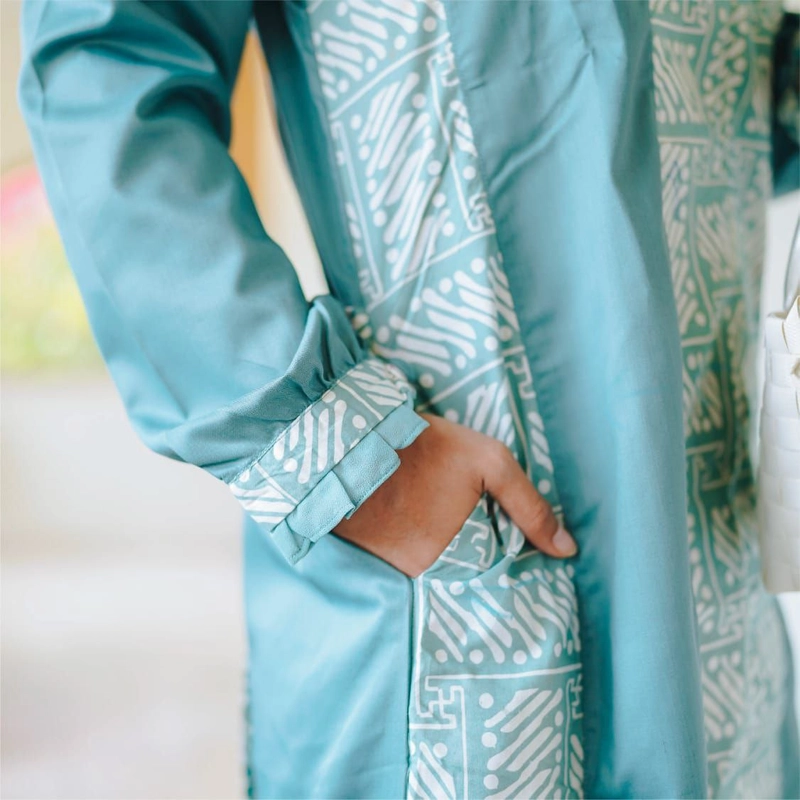 Product image COLLECTION SARJANA - COLLECTION SARJANA - GAMIS MOTIF BATIK - COUPLE GAMIS FATIN - ORIGINAL - BATIK KATUN PRIMA SANFORIS KEMEJA M FATIN