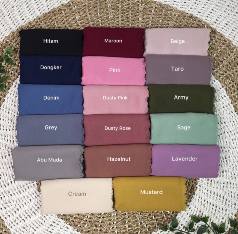 Product image Milyarda Hijab Official - Segiempat Potton Zizi 115x115cm Maroon