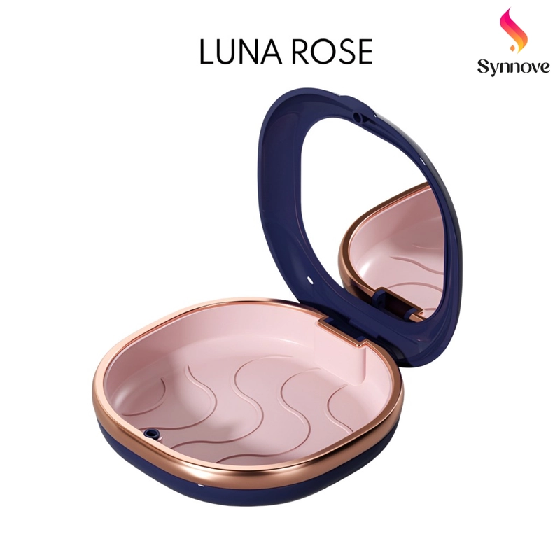 Product image Synnove - Tempat Retainer Gigi Set Cermin Tempat Gigi Palsu Lepas Pasang Denture Box Kawat Gigi reguler Luna Rose