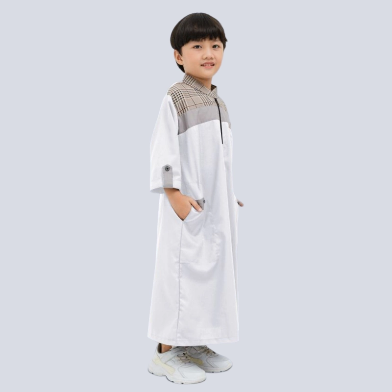Product image Kawan Muslim - Jubah Anak Laki Laki Baju Gamis Anak Laki Laki 1-14 Tahun Hitam Katun Premium HITAM 1&2 TAHUN