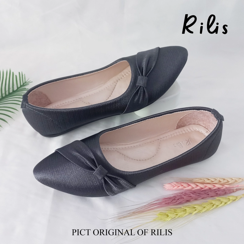 Product image Rilis - Sepatu Wanita Kiara Flat Shoes Banana Premium (Rilis 29) 37 Abu-abu