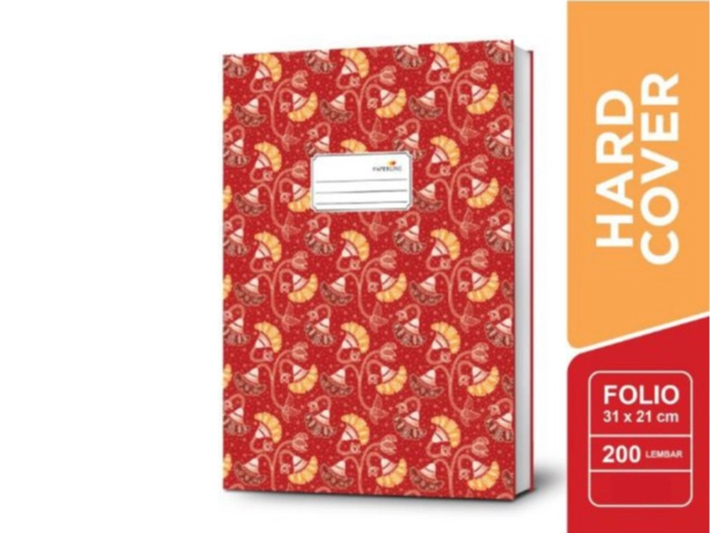 Product image Bintang Terang ATK - Buku Hardcover PAPERLINE PPL Folio 100 (1 Pack isi 5 Buku) Folio Batik