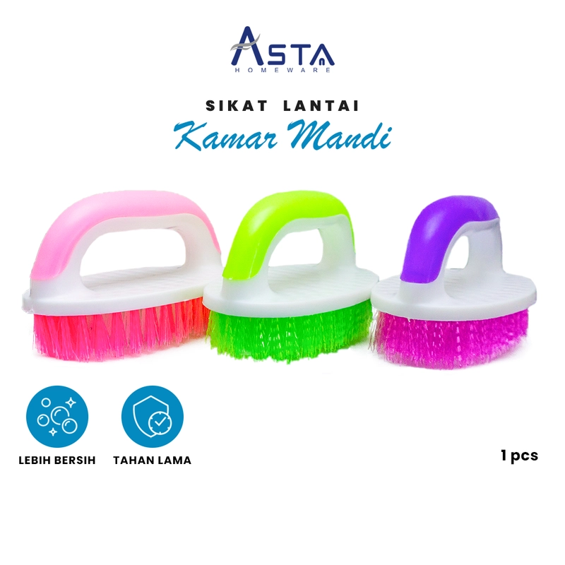 Product image Asta Sikat Lantai Kamar Mandi WC Toilet Pembersih Serbaguna 12 cm ROCB03 Warna Hijau