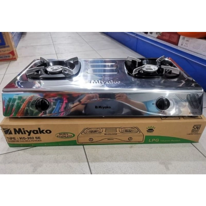 Product image Miyako - KG 202 SE Kompor Gas Stainless 2 tungku black