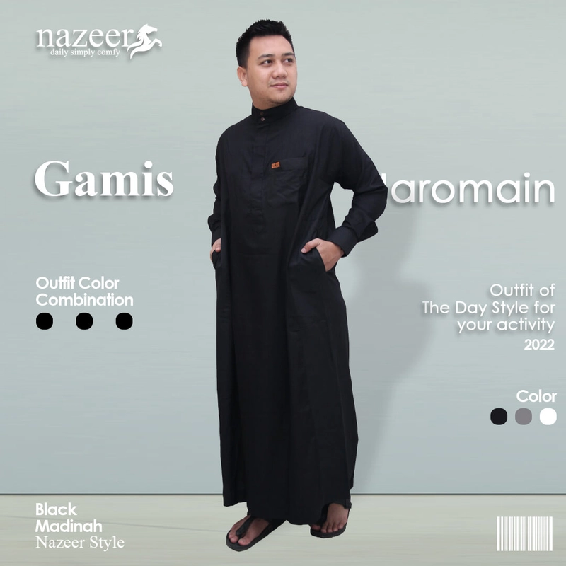 Product image Nazeer - Gamis Haromain M Black