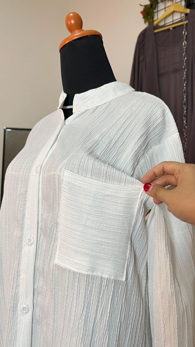 Product image Sseolshop - Isabela Shirt Kemeja atasan Wanita Terbaru 2025 / Kemeja Lady Crush viral L BW