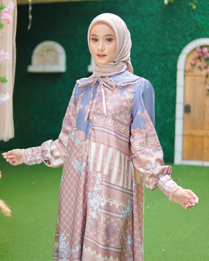 Product image byLayna Official - Baju Gamis Wanita Daniella Dress XXXL Brown Grey