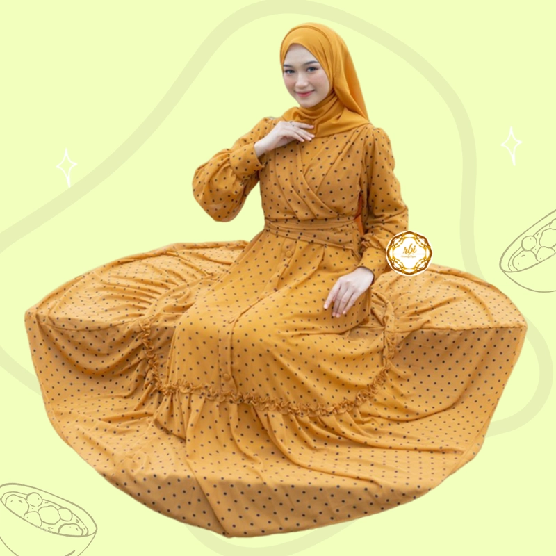 Product image Batik Couple Belinda Spesial Premium dan Original Hem Saja Size M Warna Mustard