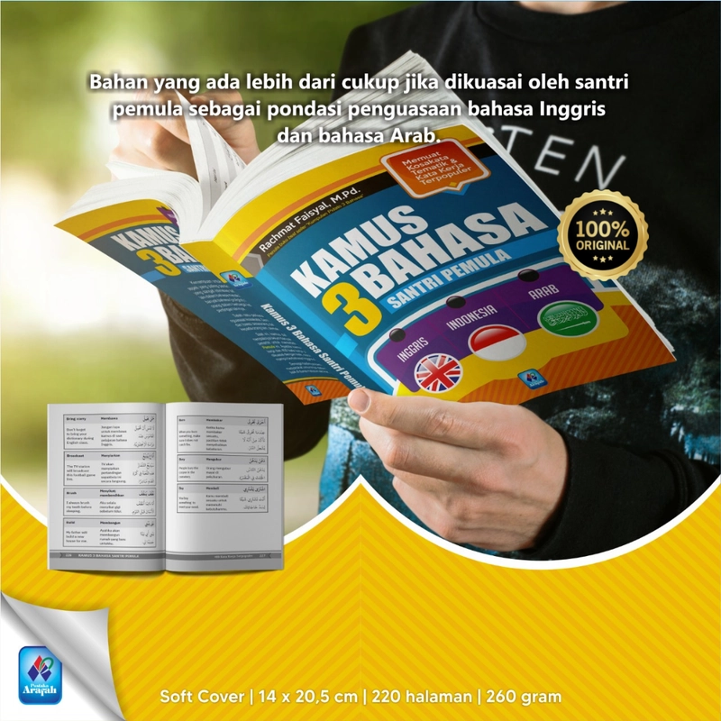 Product image Kamus 3 Bahasa Santri Pemula SC Soft Cover