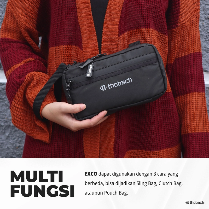 Product image Thobach official - THOBACH Sling Pouch / Sling Phone Anti Air Waterproof EXCO 250 gr Black