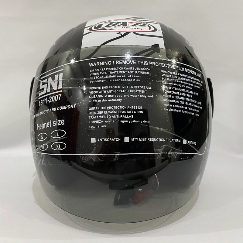 Product image Helm Nuvo Traveling Hitam Glossy - Helm SNI - Helm Dewasa L Nuvo Traveling Hitam Glossy