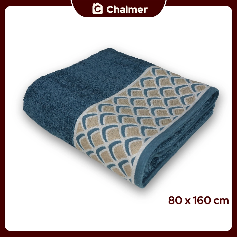 Product image Chalmer - Handuk Besar Jumbo 80 x 160 cm Handuk Mandi Dewasa Motif Hope 80x160cm Biru