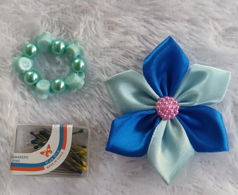 Product image Fisky Collection - Paket Bros Ring Hijab Dan Jarum Pentul Paket Pentul Box Biru