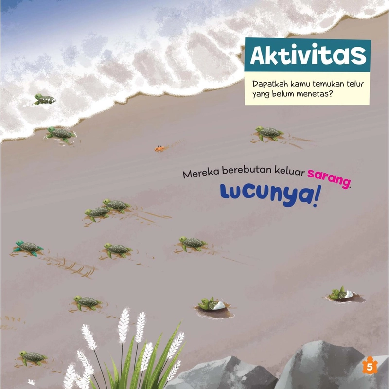 Product image Gema Insani - Seri Hewan Laut Pluk Pluk Penyu Menetas 23 x 22 SC