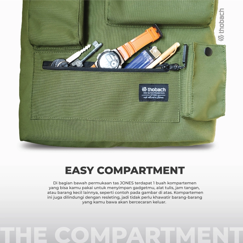 Product image Thobach official - THOBACH Totebag OBELISK FULL SIZE ARMY