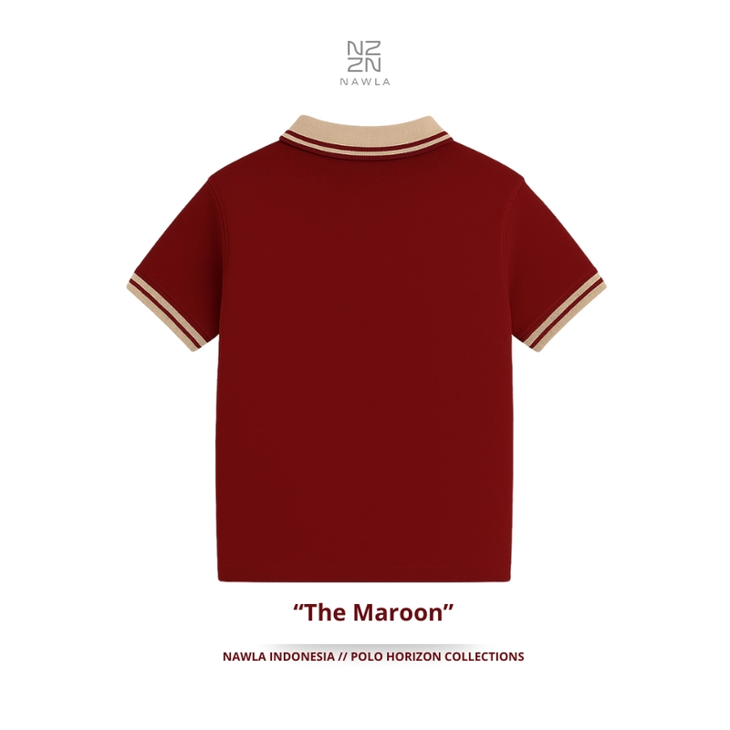 Product image NAWLA - Polo Shirt Nimbus Lengan Pendek S Maroon