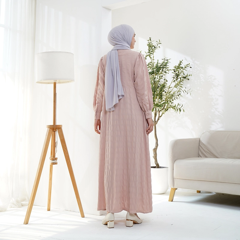 Product image Lusianasae - Lusianasae - Cotton Basic Dress Cream Muslimah Crinkle Soft Premium S CREAM