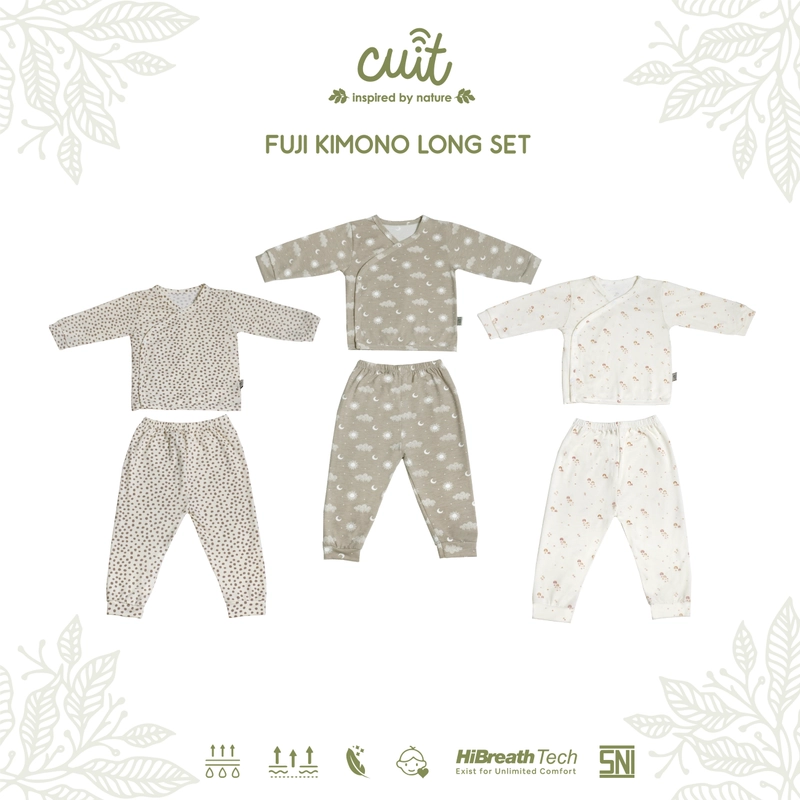 Product image CUIT MINIMALIST 3 - Fuji Kimono Long Set 0 - 24 Bulan NB Taupe Dream