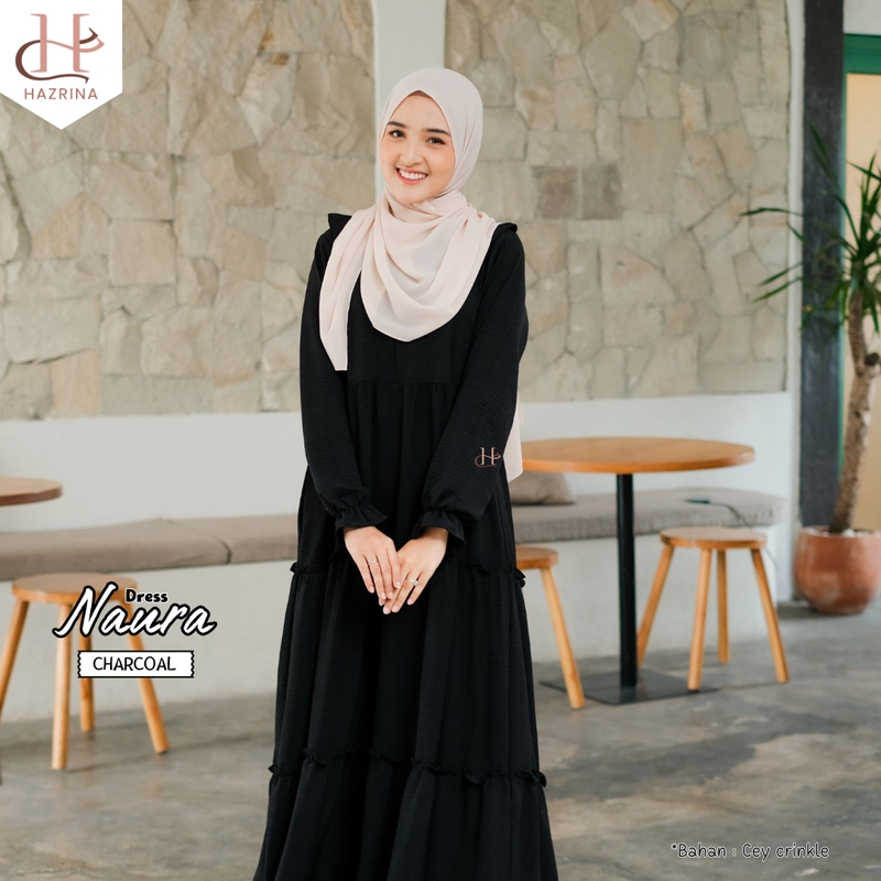 Product image Arrikza - Hazrina - Naura Dress Dewasa S Black