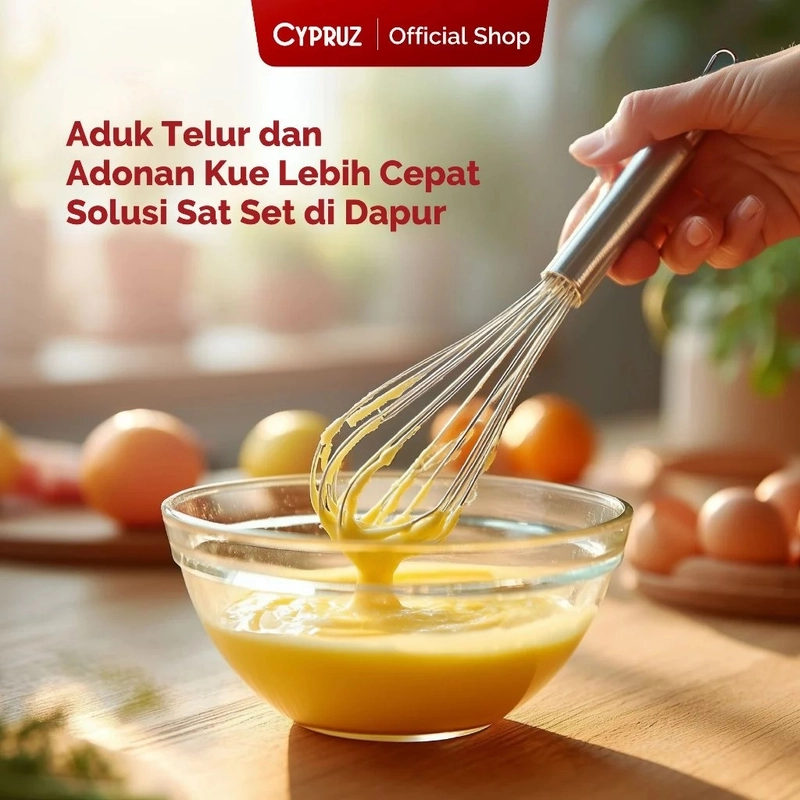 Product image Cypruz Official - Cypruz Stainless Kocokan Telur 30cm AD-1093 S STAINLESS