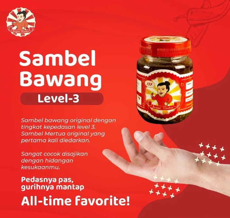 Product image Sambel Mertua Sambel Bawang 165 gr Level 3