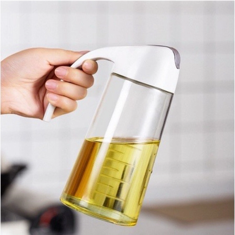 Product image KAMJE Botol Kaca Wadah Tempat Minyak Goreng Sayur 630ml KMJ016 KMJ016 RANDOM